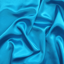 *Ткань Атлас-сатин, цвет Голубой (на отрез)  в Люберцах