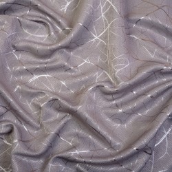 Ткань Блэкаут для штор светозатемняющая 75% &quot;Ледовое тиснение цвет Серый&quot; (на отрез)  в Люберцах