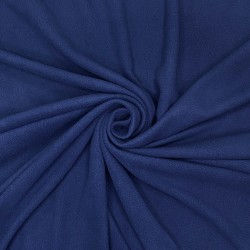 Ткань Флис Односторонний 130 гр/м2,  Темно-синий   в Люберцах