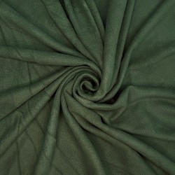 Ткань Флис Односторонний 130 гр/м2, цвет Темный хаки (на отрез)  в Люберцах
