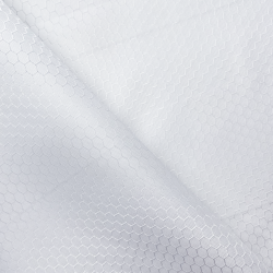 Ткань Оксфорд 300D PU Рип-Стоп СОТЫ, цвет Белый (на отрез)  в Люберцах