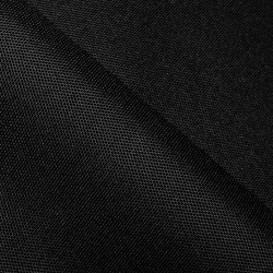 Прорезиненная ткань Оксфорд 600D ПВХ, Черный (на отрез)  в Люберцах