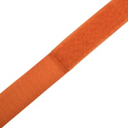Контактная лента 25мм цвет Оранжевый (велькро-липучка, на отрез)  в Люберцах
