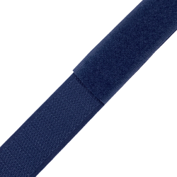 Контактная лента 25мм цвет Тёмно-Синий (Велькро-липучка), на отрез  в Люберцах