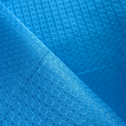 Ткань Oxford 300D PU Рип-Стоп СОТЫ, цвет Голубой (на отрез) в Люберцах