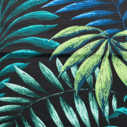 Интерьерная ткань Дак (DUCK), принт &quot;Тропические листья&quot; (на отрез)  в Люберцах