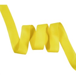 Окантовочная лента-бейка, цвет Жёлтый 22мм (на отрез)  в Люберцах