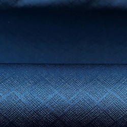 Ткань Блэкаут для штор светозатемняющая 100% &quot;Орнамент Синий&quot; (на отрез)  в Люберцах